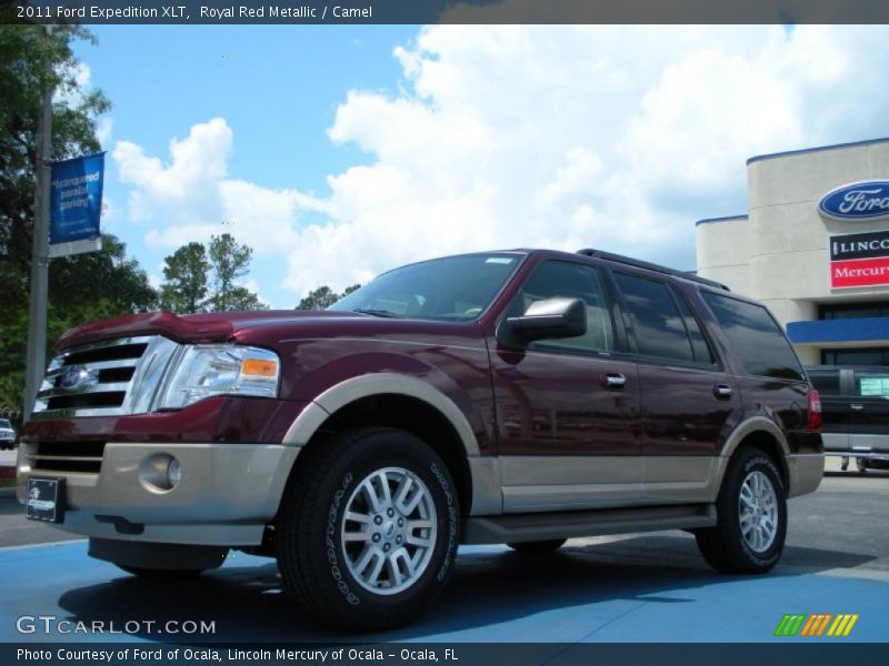 Royal Red Metallic / Camel 2011 Ford Expedition XLT