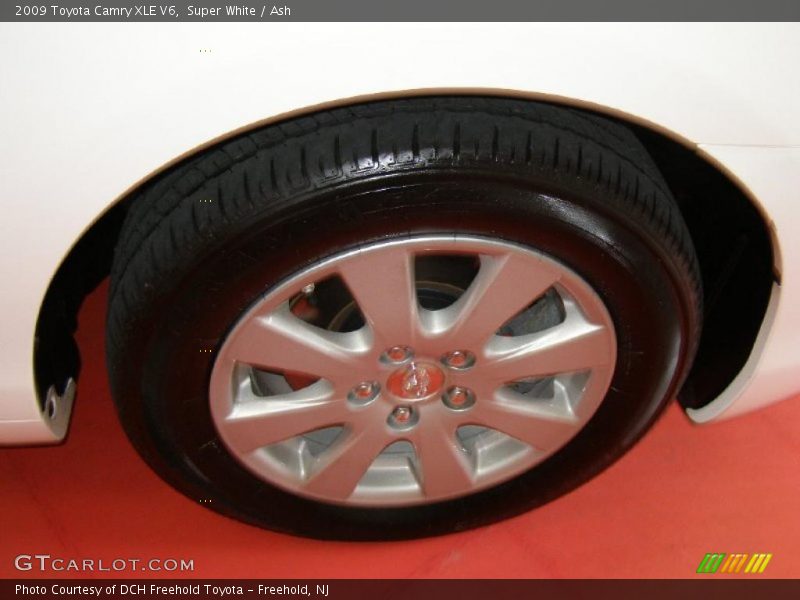 Super White / Ash 2009 Toyota Camry XLE V6