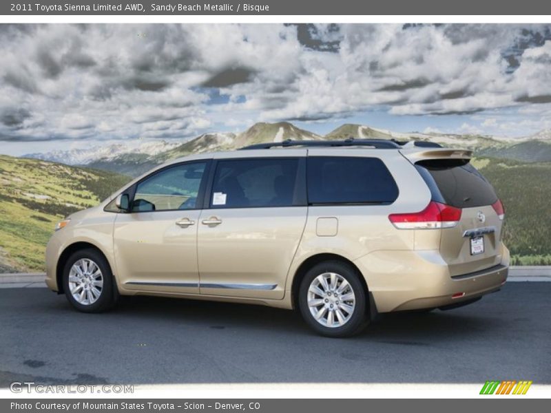 Sandy Beach Metallic / Bisque 2011 Toyota Sienna Limited AWD