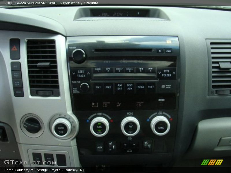 Super White / Graphite 2008 Toyota Sequoia SR5 4WD