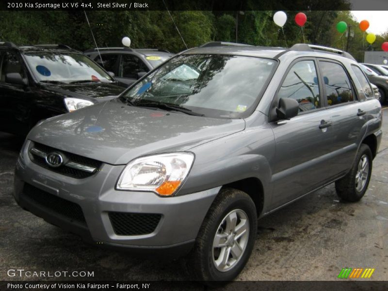 Steel Silver / Black 2010 Kia Sportage LX V6 4x4