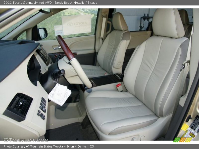 Sandy Beach Metallic / Bisque 2011 Toyota Sienna Limited AWD