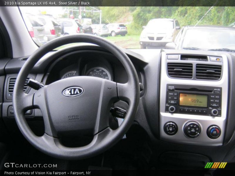 Steel Silver / Black 2010 Kia Sportage LX V6 4x4