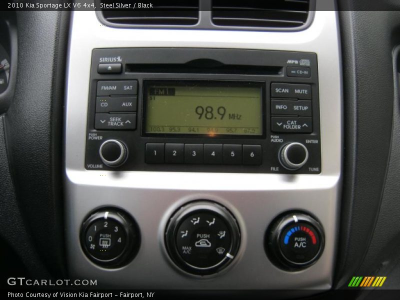 Steel Silver / Black 2010 Kia Sportage LX V6 4x4