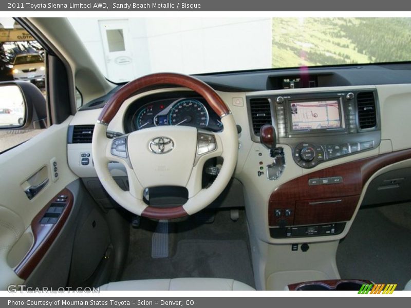 Sandy Beach Metallic / Bisque 2011 Toyota Sienna Limited AWD