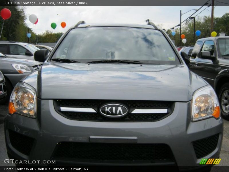 Steel Silver / Black 2010 Kia Sportage LX V6 4x4