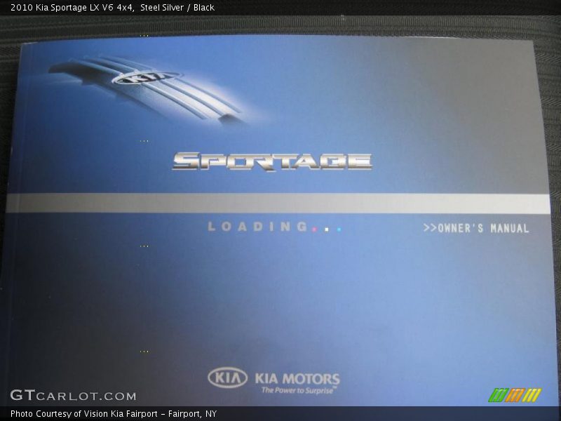 Steel Silver / Black 2010 Kia Sportage LX V6 4x4