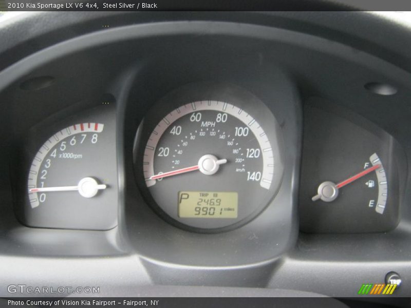 Steel Silver / Black 2010 Kia Sportage LX V6 4x4