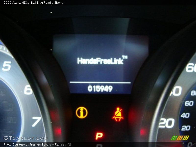 Bali Blue Pearl / Ebony 2009 Acura MDX