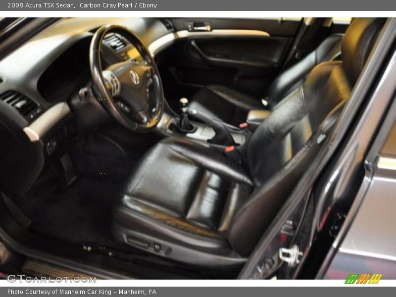 Carbon Gray Pearl / Ebony 2008 Acura TSX Sedan