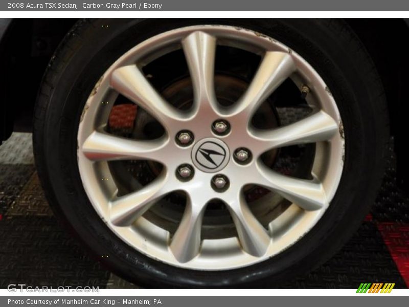 Carbon Gray Pearl / Ebony 2008 Acura TSX Sedan