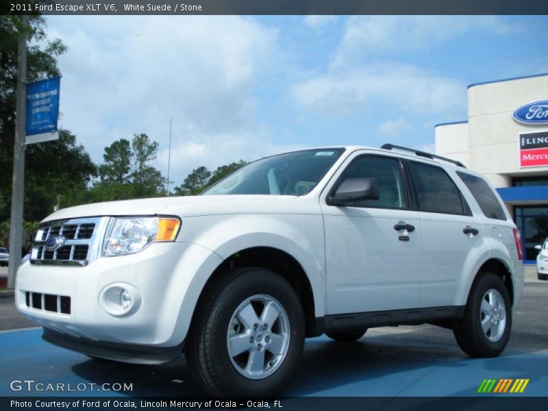 White Suede / Stone 2011 Ford Escape XLT V6