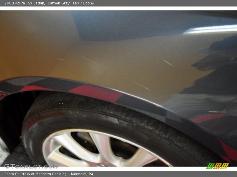 Carbon Gray Pearl / Ebony 2008 Acura TSX Sedan