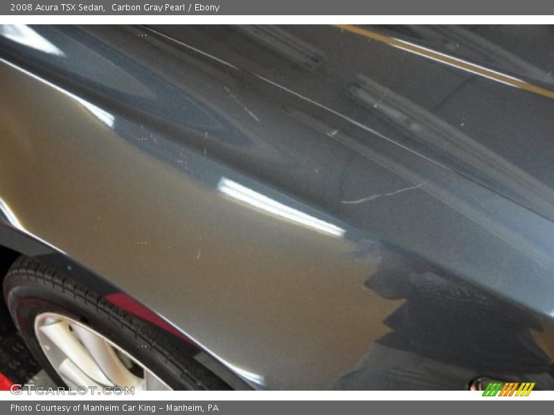 Carbon Gray Pearl / Ebony 2008 Acura TSX Sedan