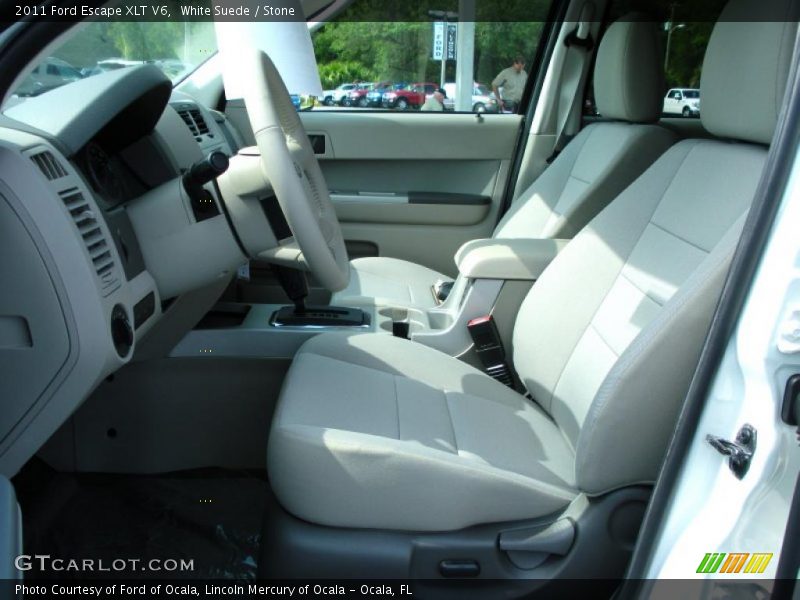 White Suede / Stone 2011 Ford Escape XLT V6