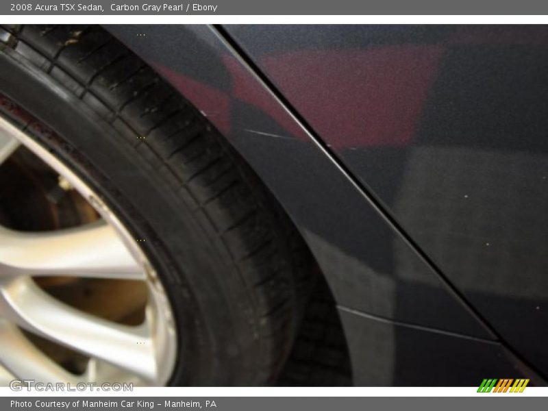 Carbon Gray Pearl / Ebony 2008 Acura TSX Sedan