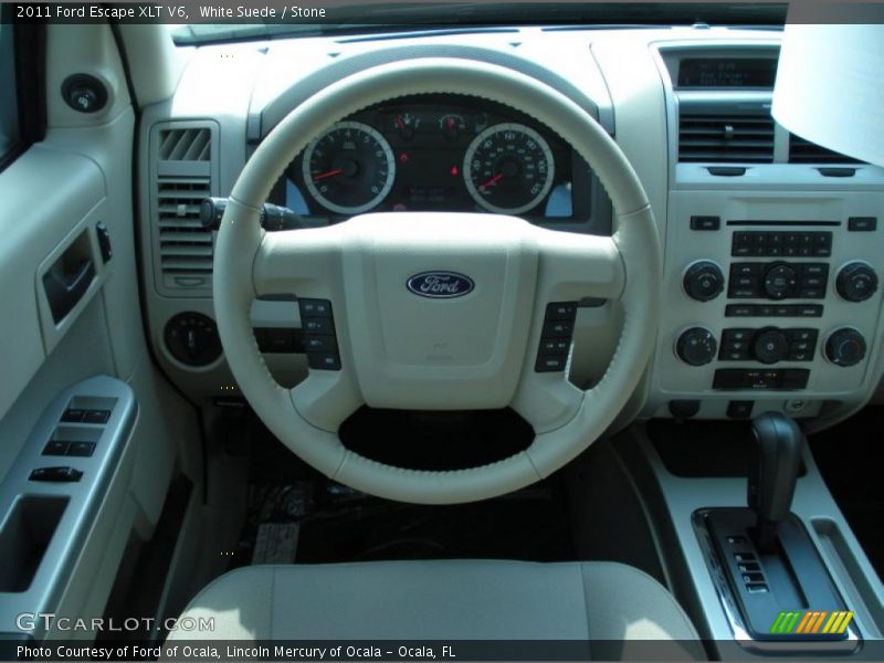 White Suede / Stone 2011 Ford Escape XLT V6