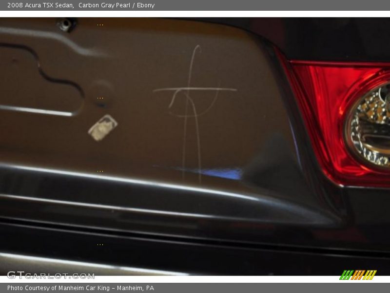 Carbon Gray Pearl / Ebony 2008 Acura TSX Sedan