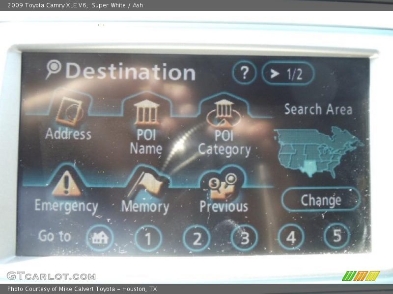 Super White / Ash 2009 Toyota Camry XLE V6