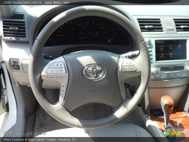 Super White / Ash 2009 Toyota Camry XLE V6