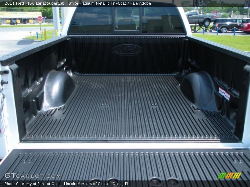 White Platinum Metallic Tri-Coat / Pale Adobe 2011 Ford F150 Lariat SuperCab