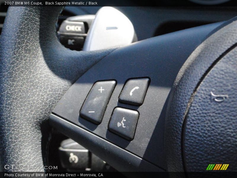 Black Sapphire Metallic / Black 2007 BMW M6 Coupe