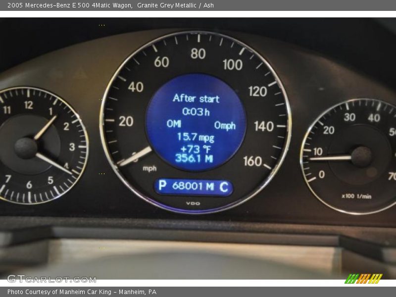Granite Grey Metallic / Ash 2005 Mercedes-Benz E 500 4Matic Wagon
