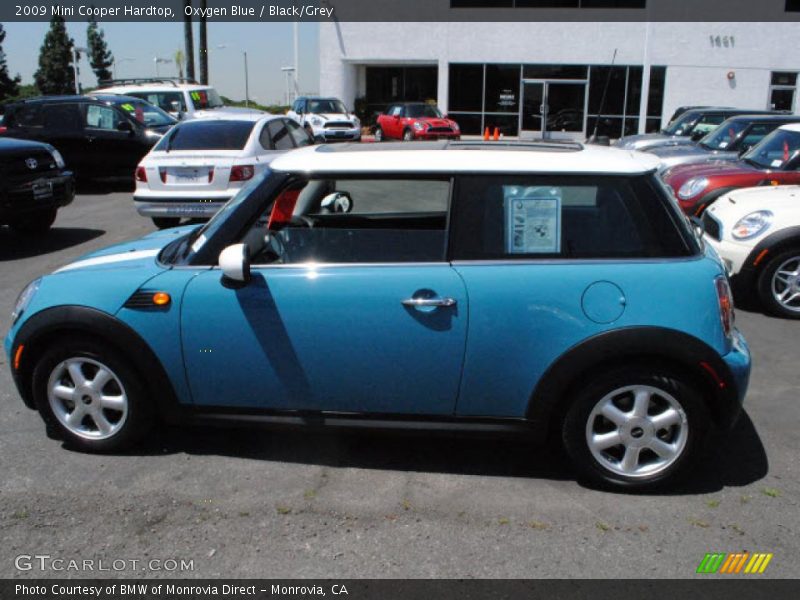 Oxygen Blue / Black/Grey 2009 Mini Cooper Hardtop