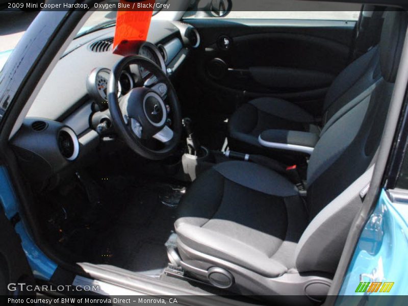 Oxygen Blue / Black/Grey 2009 Mini Cooper Hardtop