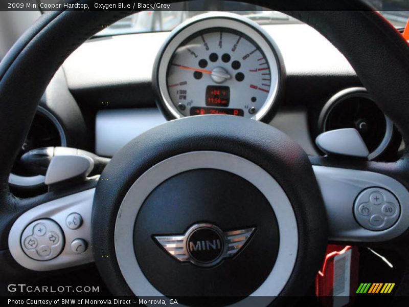 Oxygen Blue / Black/Grey 2009 Mini Cooper Hardtop