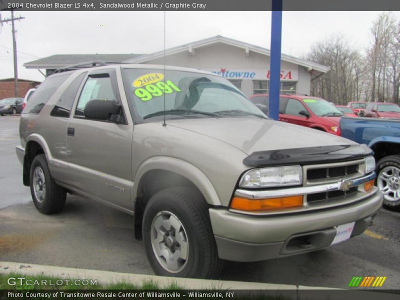 Sandalwood Metallic / Graphite Gray 2004 Chevrolet Blazer LS 4x4