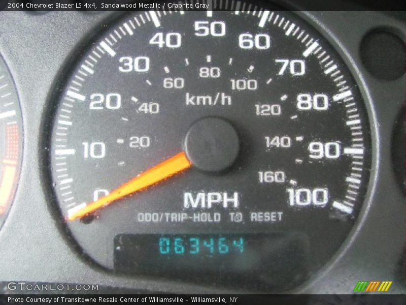 Sandalwood Metallic / Graphite Gray 2004 Chevrolet Blazer LS 4x4