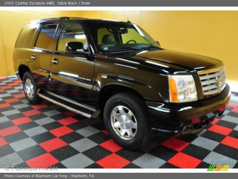 Sable Black / Shale 2003 Cadillac Escalade AWD