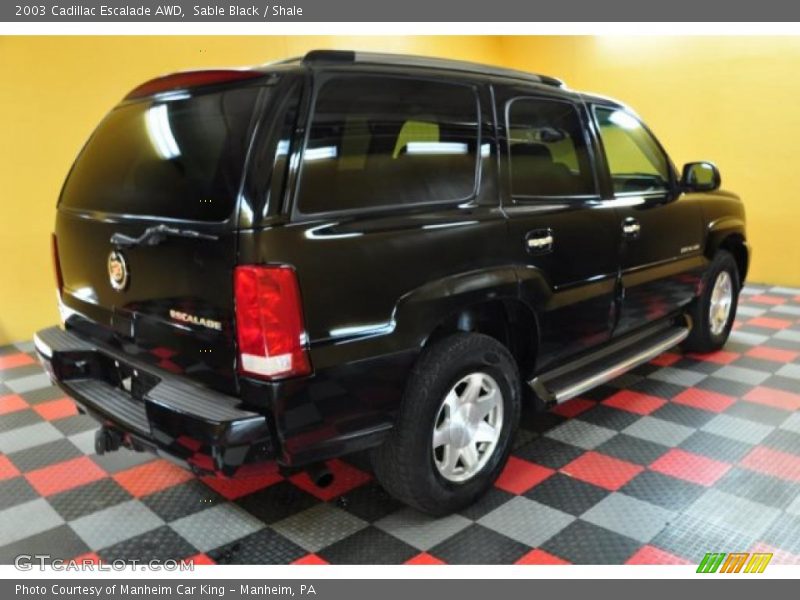 Sable Black / Shale 2003 Cadillac Escalade AWD