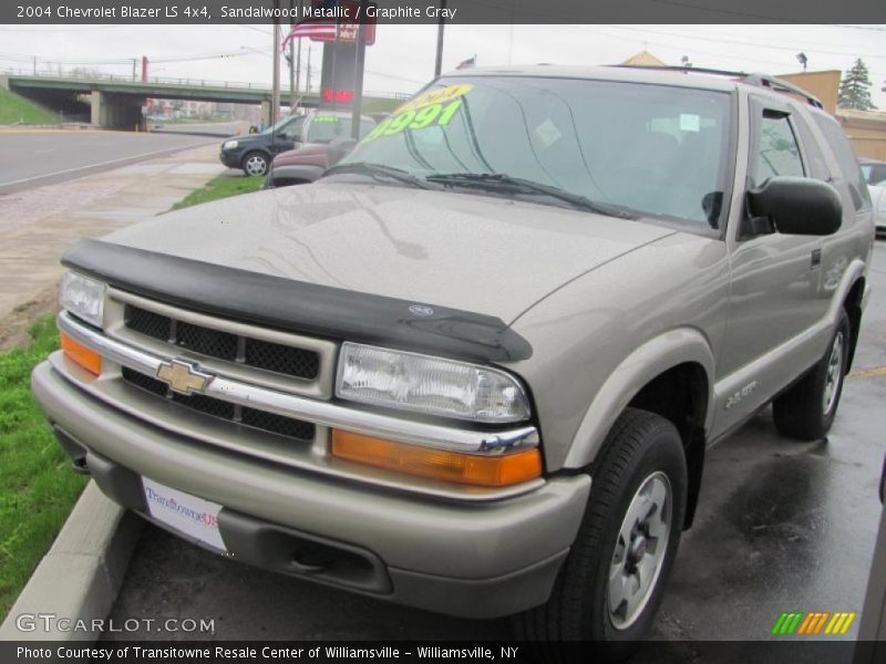 Sandalwood Metallic / Graphite Gray 2004 Chevrolet Blazer LS 4x4