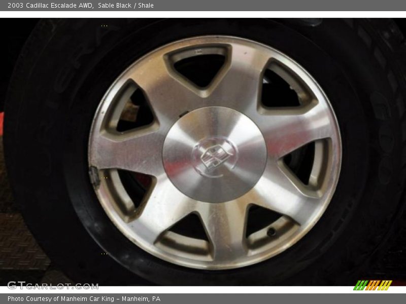 Sable Black / Shale 2003 Cadillac Escalade AWD