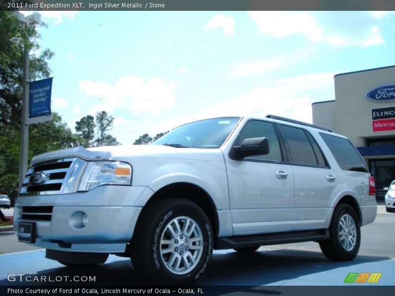 Ingot Silver Metallic / Stone 2011 Ford Expedition XLT