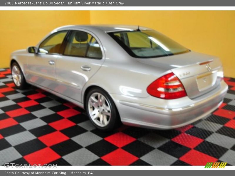 Brilliant Silver Metallic / Ash Grey 2003 Mercedes-Benz E 500 Sedan