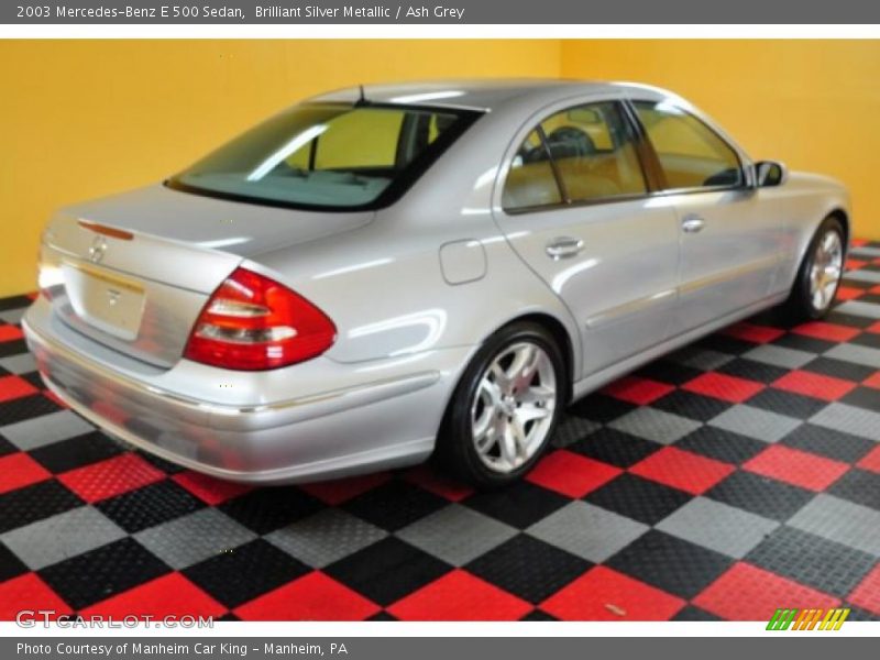 Brilliant Silver Metallic / Ash Grey 2003 Mercedes-Benz E 500 Sedan