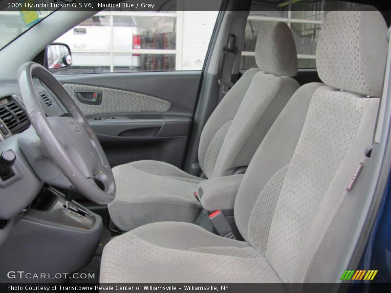 Nautical Blue / Gray 2005 Hyundai Tucson GLS V6