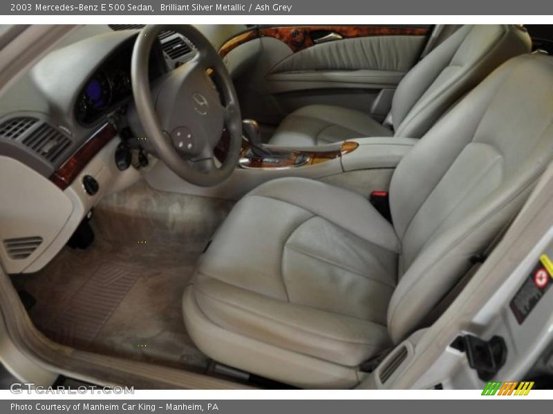 Brilliant Silver Metallic / Ash Grey 2003 Mercedes-Benz E 500 Sedan