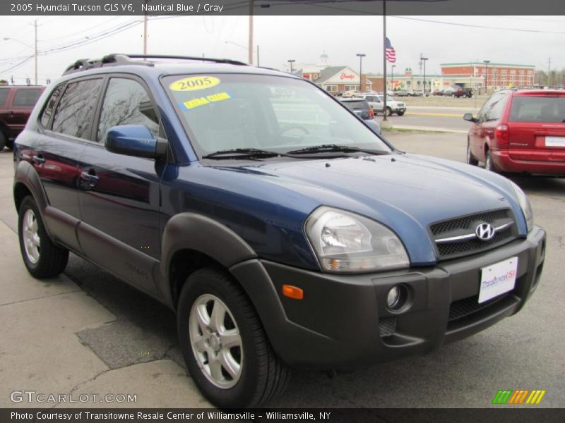 Nautical Blue / Gray 2005 Hyundai Tucson GLS V6