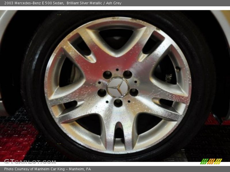 Brilliant Silver Metallic / Ash Grey 2003 Mercedes-Benz E 500 Sedan