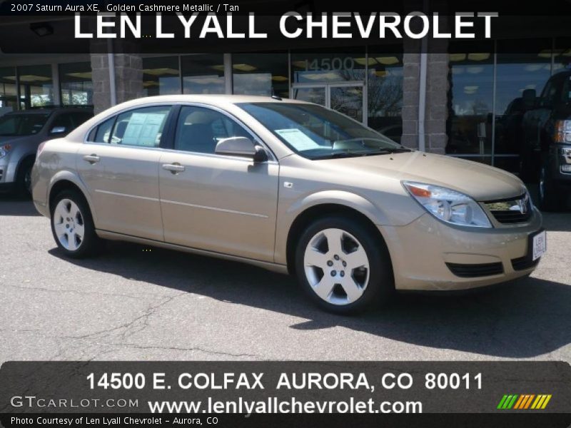 Golden Cashmere Metallic / Tan 2007 Saturn Aura XE