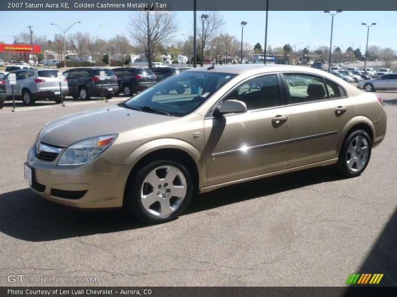 Golden Cashmere Metallic / Tan 2007 Saturn Aura XE