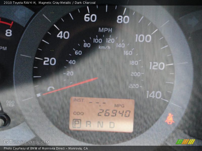 Magnetic Gray Metallic / Dark Charcoal 2010 Toyota RAV4 I4
