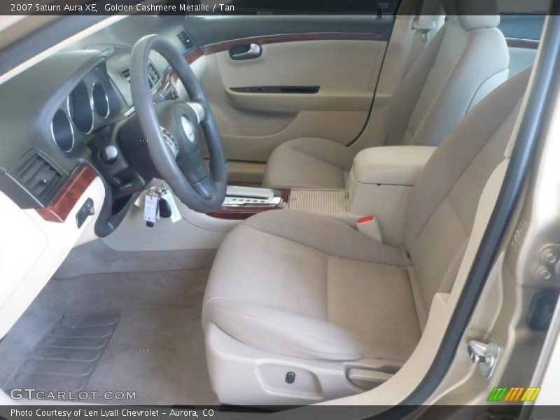 Golden Cashmere Metallic / Tan 2007 Saturn Aura XE