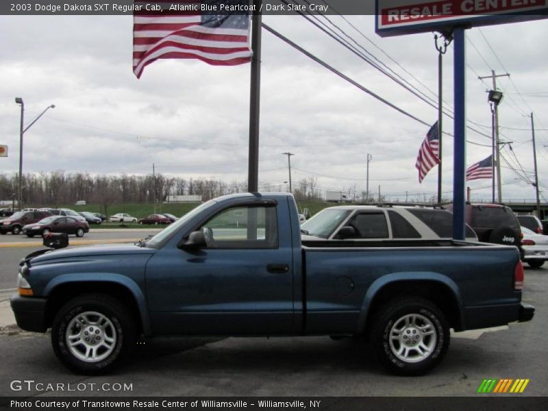Atlantic Blue Pearlcoat / Dark Slate Gray 2003 Dodge Dakota SXT Regular Cab