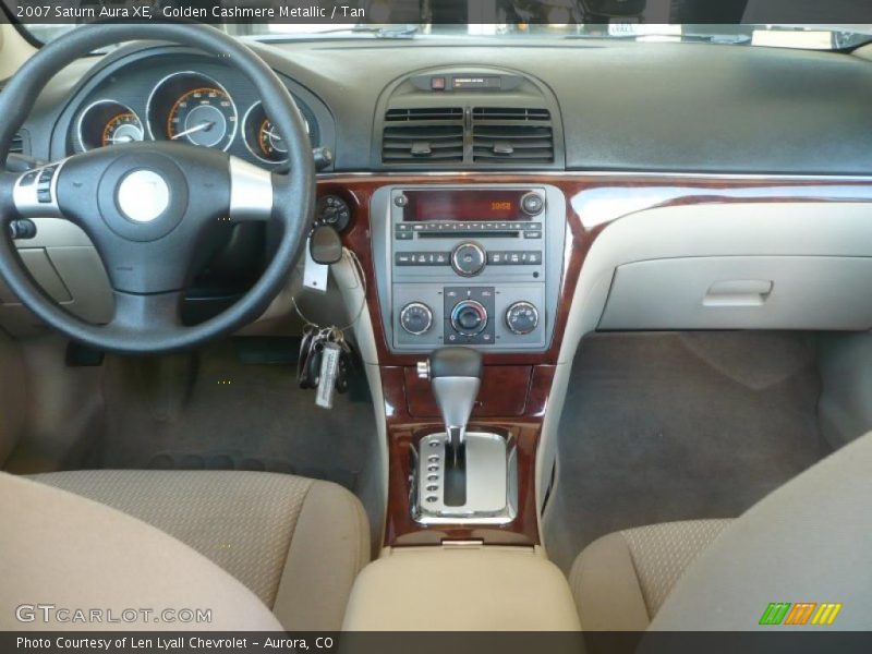 Golden Cashmere Metallic / Tan 2007 Saturn Aura XE