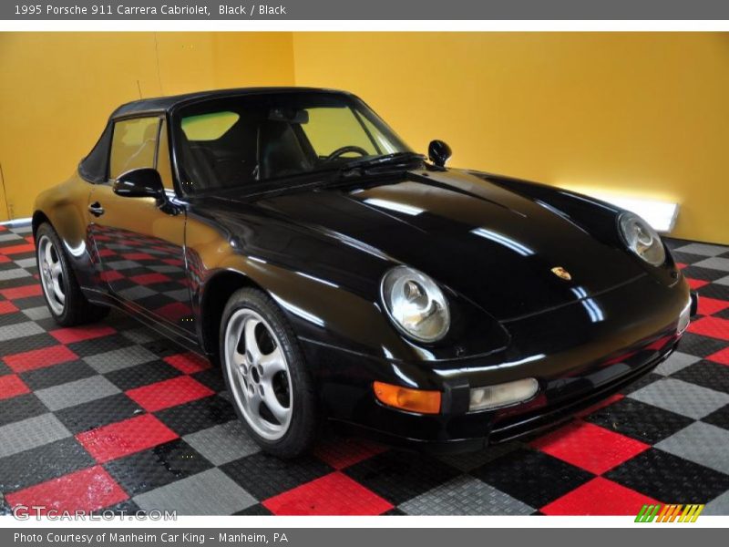 Black / Black 1995 Porsche 911 Carrera Cabriolet